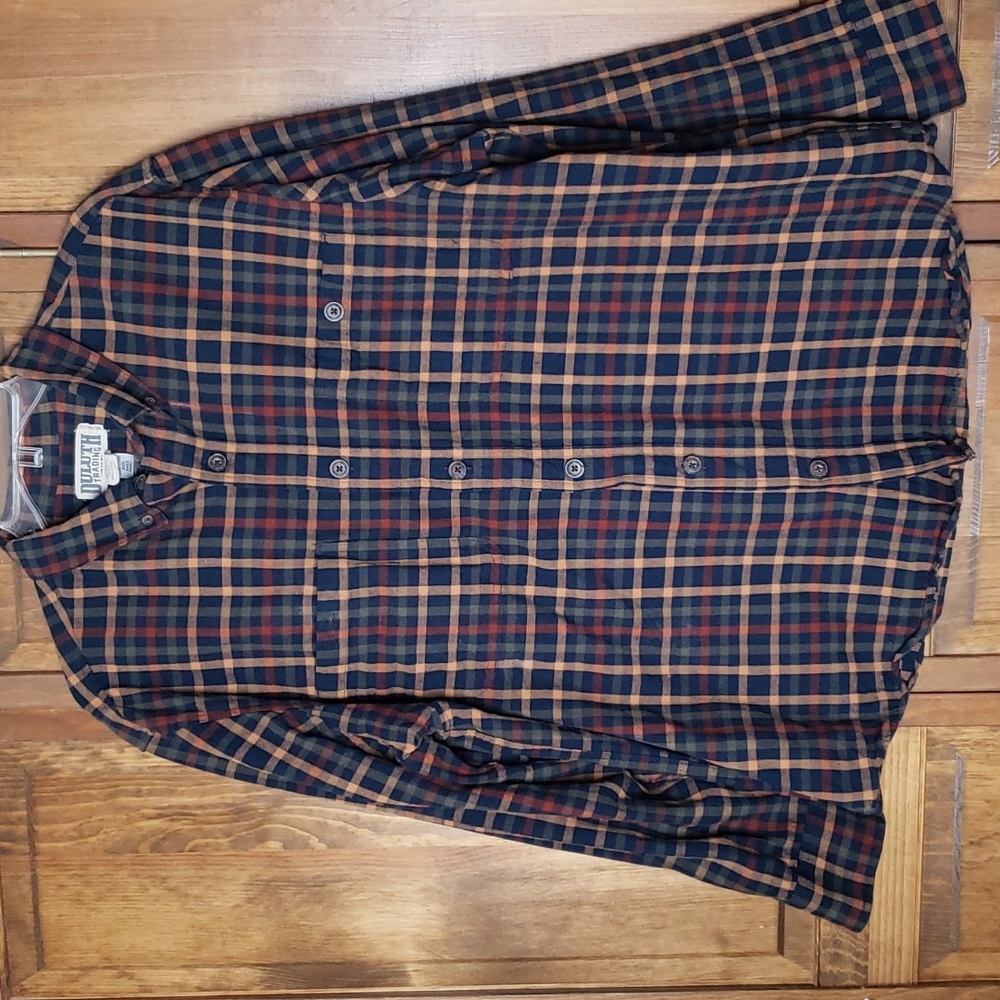 Duluth Trading Men's Relaxed Fit Flannel Shirt Sz L